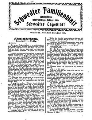 Schwedter Tageblatt on Jun 6, 1925