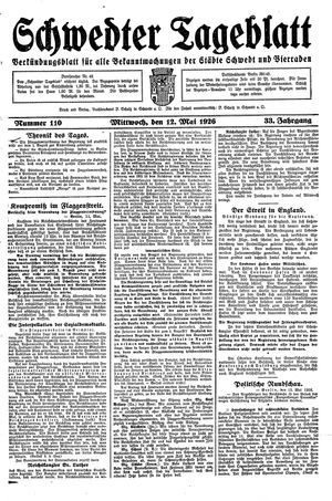 Schwedter Tageblatt on May 12, 1926
