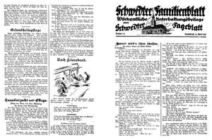 Schwedter Tageblatt vom 16.04.1927