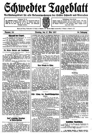 Schwedter Tageblatt vom 17.05.1927