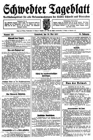 Schwedter Tageblatt vom 28.05.1927