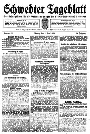 Schwedter Tageblatt vom 13.06.1927