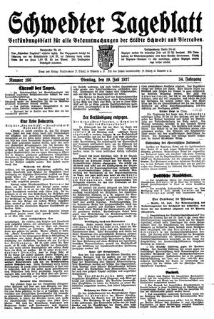 Schwedter Tageblatt vom 19.07.1927