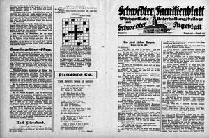 Schwedter Tageblatt vom 06.08.1927