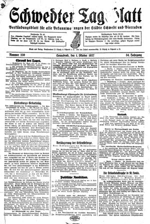 Schwedter Tageblatt vom 01.10.1927