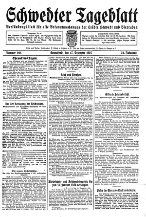Schwedter Tageblatt vom 17.12.1927