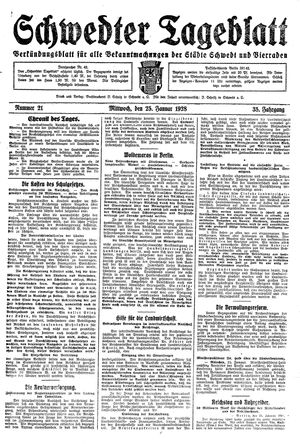 Schwedter Tageblatt vom 25.01.1928