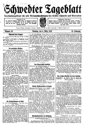 Schwedter Tageblatt vom 06.03.1928
