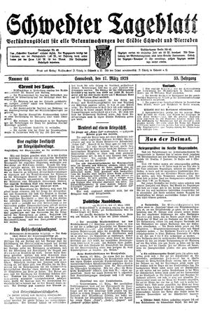 Schwedter Tageblatt vom 17.03.1928