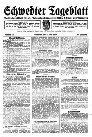 Schwedter Tageblatt vom 12.05.1928