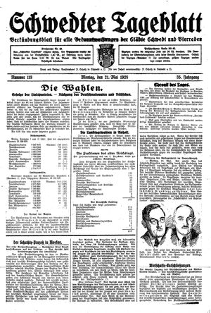 Schwedter Tageblatt vom 21.05.1928