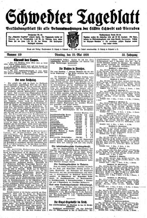 Schwedter Tageblatt vom 22.05.1928
