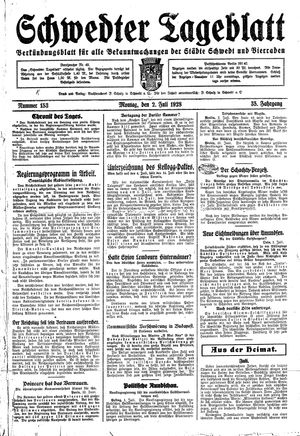 Schwedter Tageblatt vom 02.07.1928