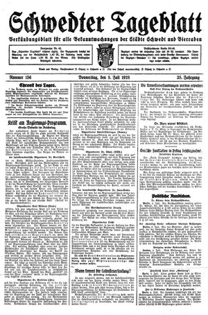 Schwedter Tageblatt vom 05.07.1928