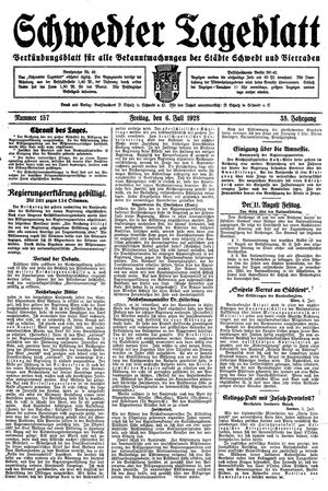 Schwedter Tageblatt vom 06.07.1928