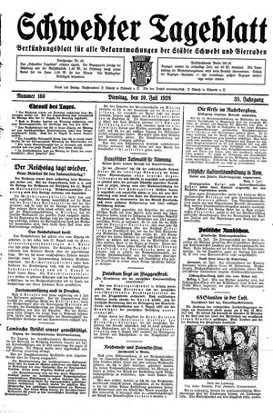Schwedter Tageblatt on Jul 10, 1928