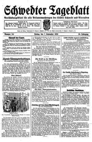 Schwedter Tageblatt vom 07.09.1928