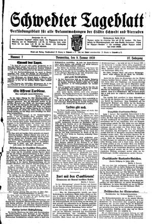 Schwedter Tageblatt vom 09.01.1930