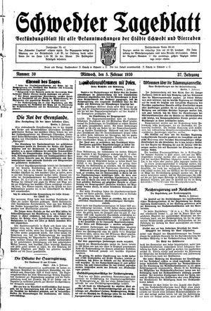 Schwedter Tageblatt vom 05.02.1930