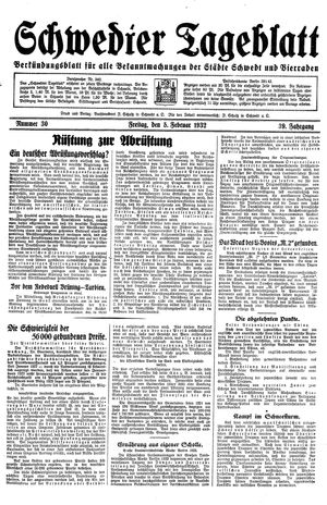 Schwedter Tageblatt vom 05.02.1932