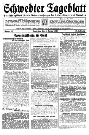 Schwedter Tageblatt vom 11.02.1932