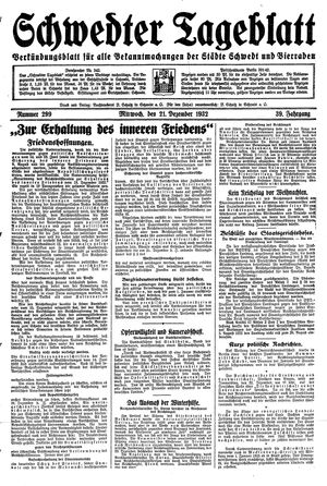 Schwedter Tageblatt on Dec 21, 1932