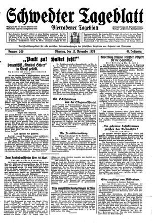 Schwedter Tageblatt on Nov 13, 1934