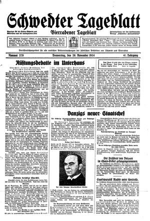 Schwedter Tageblatt vom 29.11.1934