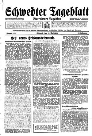 Schwedter Tageblatt vom 15.05.1935