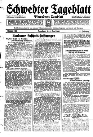 Schwedter Tageblatt vom 01.06.1935