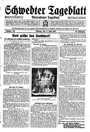 Schwedter Tageblatt vom 17.06.1935