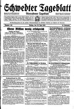 Schwedter Tageblatt vom 28.06.1935