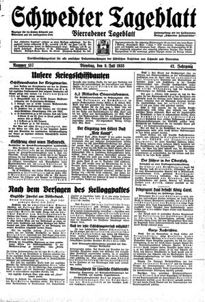 Schwedter Tageblatt vom 09.07.1935