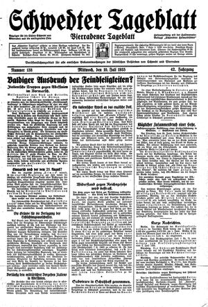 Schwedter Tageblatt vom 10.07.1935