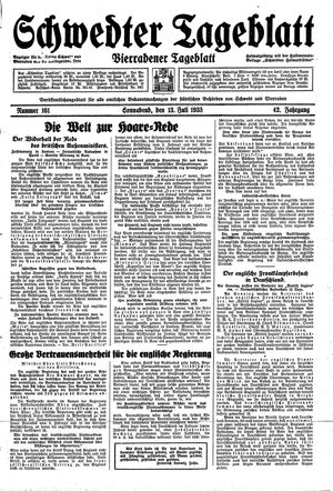 Schwedter Tageblatt vom 13.07.1935