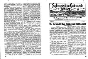 Schwedter Tageblatt vom 13.07.1935