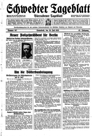 Schwedter Tageblatt on Jul 20, 1935