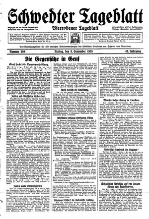 Schwedter Tageblatt vom 06.09.1935