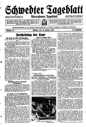 Schwedter Tageblatt on Jan 13, 1936
