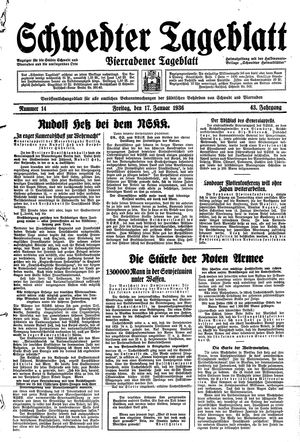 Schwedter Tageblatt on Jan 17, 1936