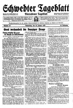 Schwedter Tageblatt vom 23.01.1936