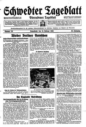 Schwedter Tageblatt vom 15.02.1936