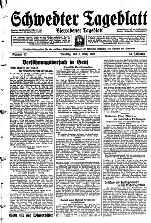 Schwedter Tageblatt vom 03.03.1936