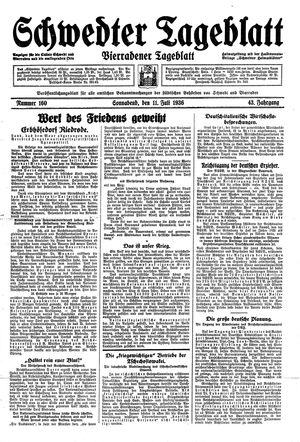 Schwedter Tageblatt vom 11.07.1936
