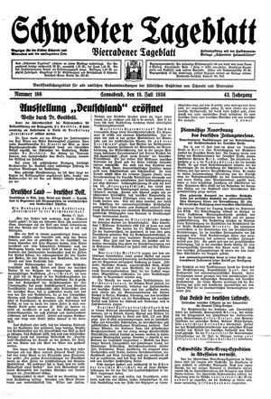 Schwedter Tageblatt on Jul 18, 1936