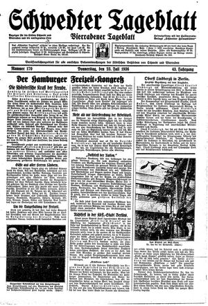 Schwedter Tageblatt vom 23.07.1936