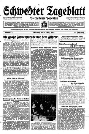 Schwedter Tageblatt on Mar 9, 1938