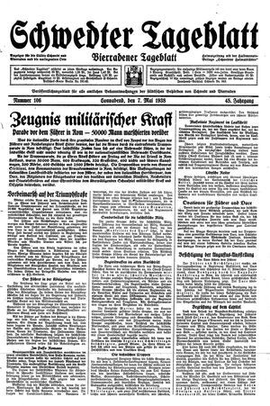 Schwedter Tageblatt on May 7, 1938