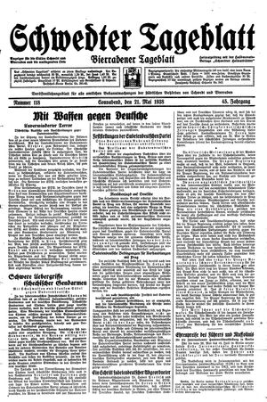 Schwedter Tageblatt vom 21.05.1938