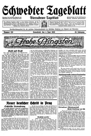 Schwedter Tageblatt vom 04.06.1938